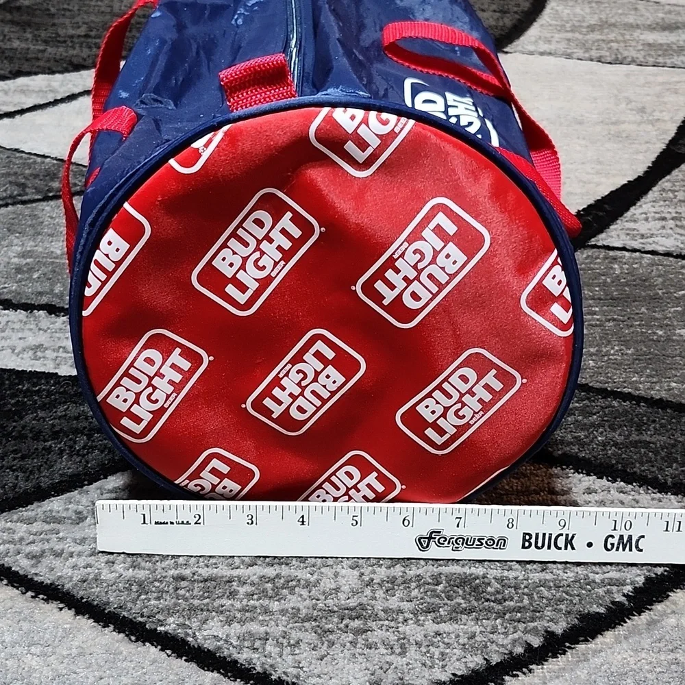 VINTAGE RARE BUD LIGHT BEER WATER-RESISTANT DUFFEL BAG